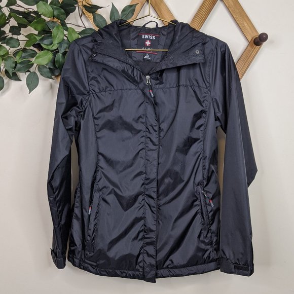 Swiss Alps Jackets & Blazers - Swiss Alps Rain Wind Resistant Zip Up Jacket